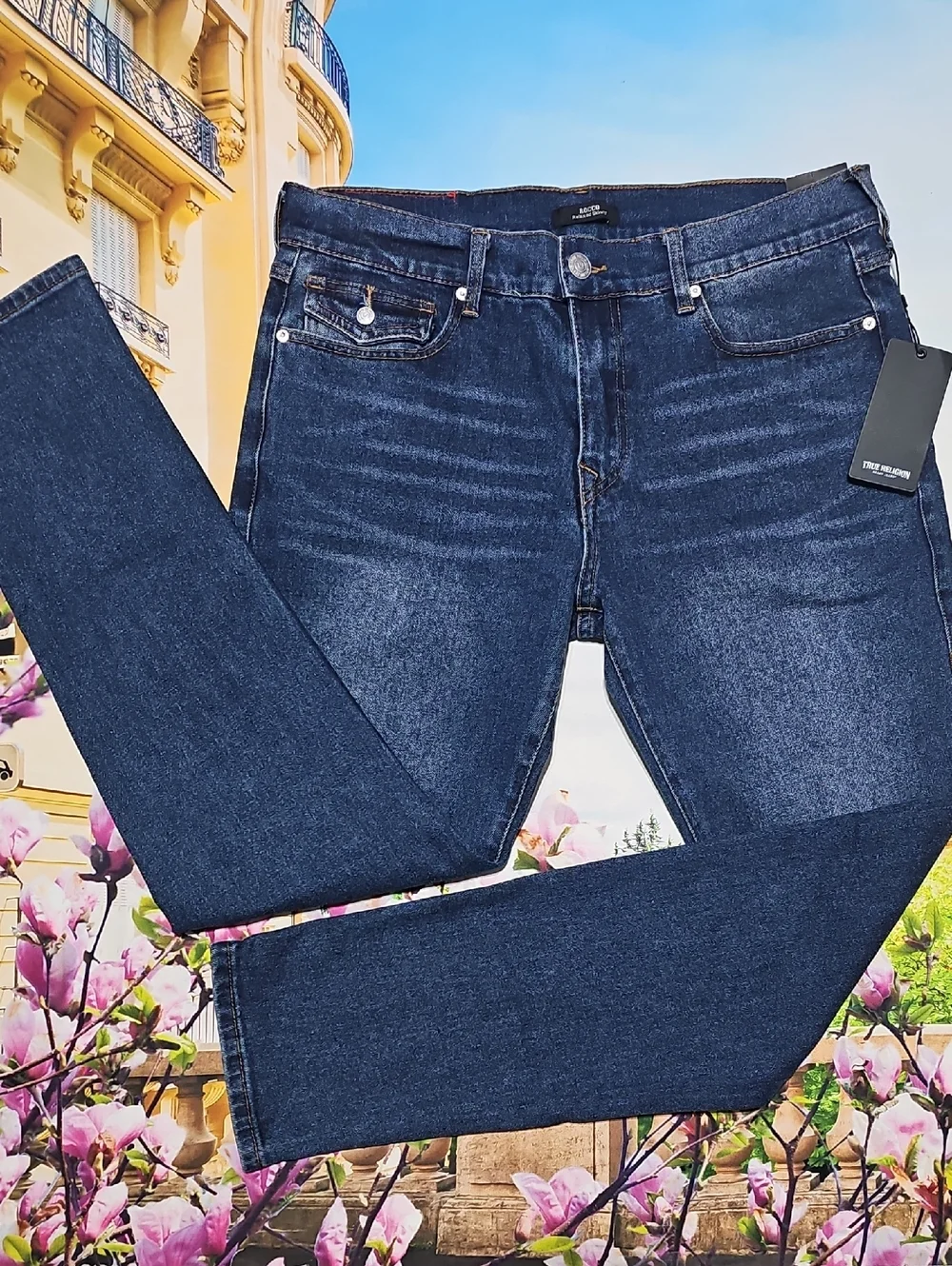 True‎ Religion Rocco Relaxed Skinny Jeans Size 34x32